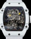 Replica Richard Mille RM27-03 Tourbillon White Nylon Strap