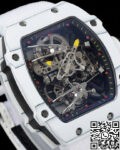 Replica Richard Mille RM27-03 Tourbillon White Nylon Strap