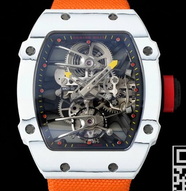 Richard Mille Replica Watch RM27-02 Tourbillon Orange Nylon