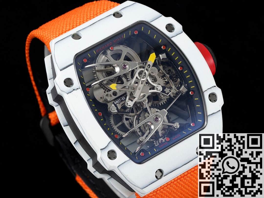 Richard Mille Replica Watch RM27-02 Tourbillon Orange Nylon