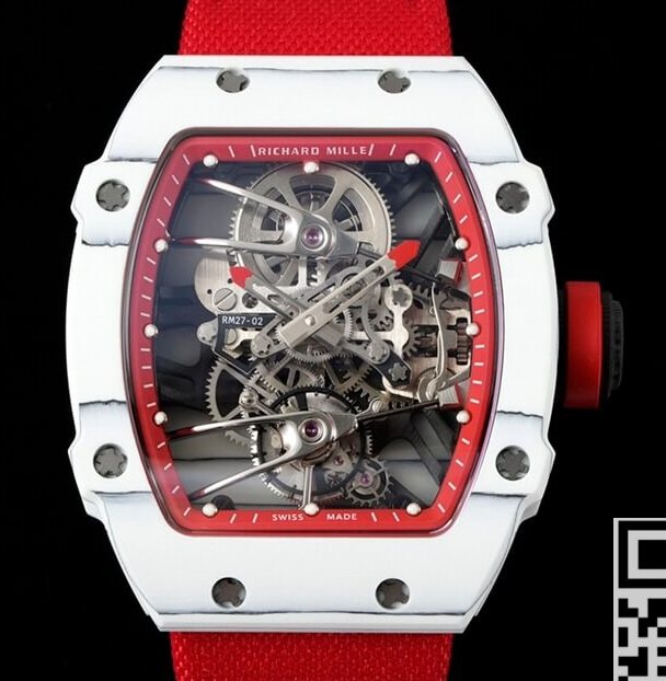 Replica Richard Mille Watches RM27-02 Tourbillon Red Nylon