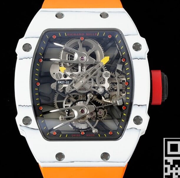 Buy Richard Mille Replica RM27-02 Tourbillon Orange Strap