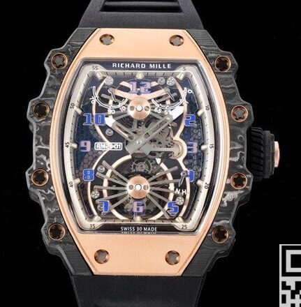 RM Factory Black Strap Richard Mille RM21-01 Tourbillon