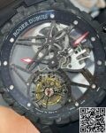 BBR Factory Fake Watch Roger Dubuis Excalibur DBEX0577: A Carbon Fiber Masterpiece with Black Strap