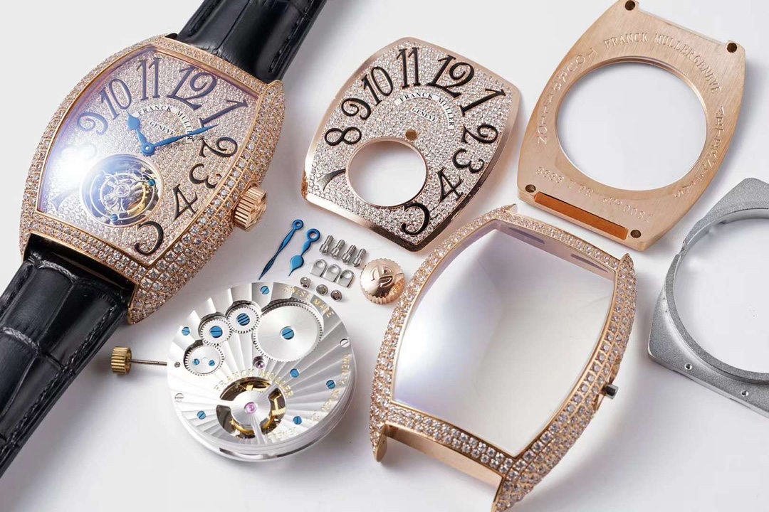 ABF Rose Gold Watch Franck Muller Tourbillon Details