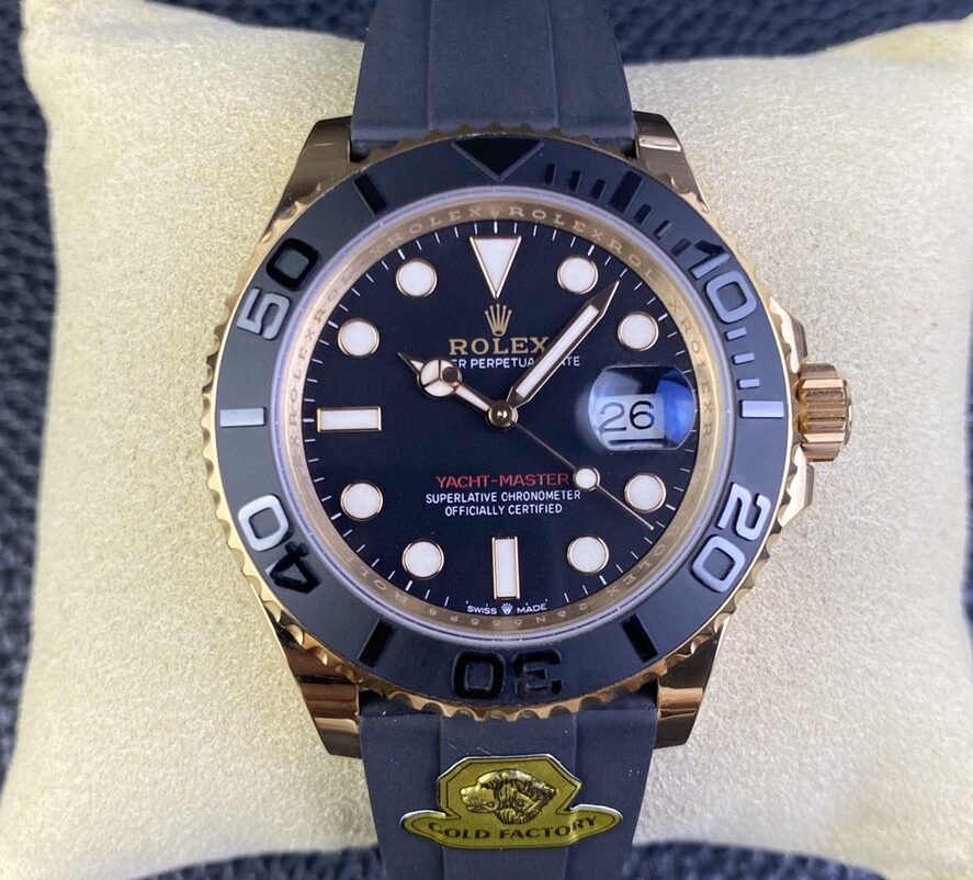 GOLD Factory Rolex Yacht-Master Replicas M126655-0002 Rose Gold 40mm: A Premium Replica with Unmatched Authenticity