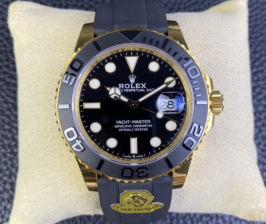 GOLD Factory Rolex Yacht-Master Fake M226658-0001 Gold 40mm: Precision and Craftsmanship Perfected