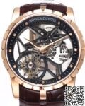 BBR Factory Replicas Roger Dubuis Excalibur RDDBEX0393 Rose Gold Case: The Ultimate King Series Tourbillon