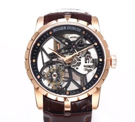 BBR Factory Replicas Roger Dubuis Excalibur RDDBEX0393 Rose Gold Case: The Ultimate King Series Tourbillon