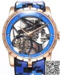 BBR Factory Roger Dubuis Replicas Excalibur RDDBEX0393 Blue Watchband: A New Era in Tourbillon Timepieces