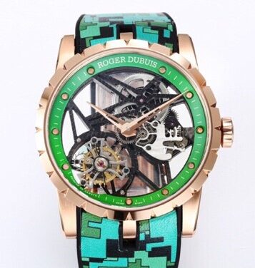 BBR Factory Roger Dubuis Fake Excalibur RDDBEX0393 Green Camouflage Strap: A New Era in Tourbillon Timepieces