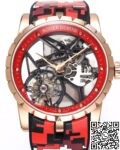 BBR Factory Replica Roger Dubuis Watches Excalibur RDDBEX0393 Red Camouflage Strap: The Bold Tourbillon Timepiece