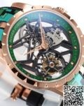 BBR Factory Roger Dubuis Fake Excalibur RDDBEX0393 Green Camouflage Strap: A New Era in Tourbillon Timepieces