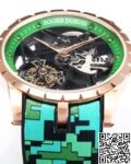 BBR Factory Roger Dubuis Fake Excalibur RDDBEX0393 Green Camouflage Strap: A New Era in Tourbillon Timepieces