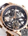 BBR Factory Replicas Roger Dubuis Excalibur RDDBEX0393 Rose Gold Case: The Ultimate King Series Tourbillon