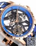 BBR Factory Roger Dubuis Replicas Excalibur RDDBEX0393 Blue Watchband: A New Era in Tourbillon Timepieces