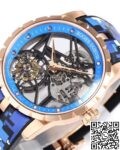 BBR Factory Roger Dubuis Replicas Excalibur RDDBEX0393 Blue Watchband: A New Era in Tourbillon Timepieces