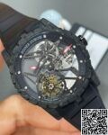 BBR Factory Fake Watch Roger Dubuis Excalibur DBEX0577: A Carbon Fiber Masterpiece with Black Strap