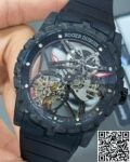 BBR Factory Fake Watch Roger Dubuis Excalibur DBEX0577: A Carbon Fiber Masterpiece with Black Strap