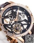 BBR Factory Replica Watch Roger Dubuis Excalibur RDDBEX0393: The King Returns with Rose Gold Diamond Case