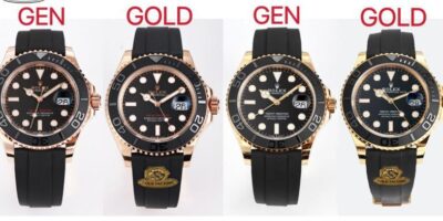 GOLD Yacht-Master 126655 Rose Gold 40mm Comparison Chart