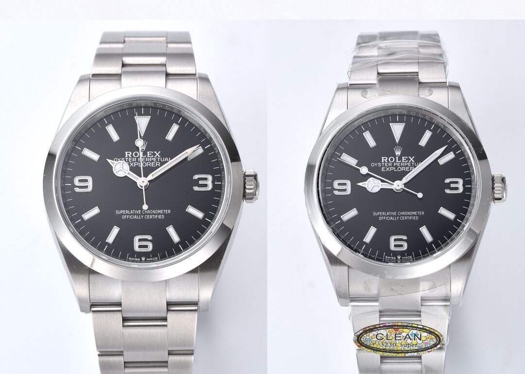 Clean Factory 124270 Replica Explorer Authenticity Comparison