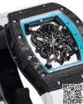 RM Factory Replicas Richard Mille RM055: The Stunning Blue Bezel Carbon Fiber Case