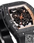 RM Factory Fake Richard Mille RM055: The Exquisite Gold Bezel Carbon Fiber Case