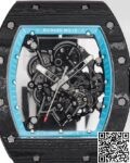 RM Factory Replicas Richard Mille RM055: The Stunning Blue Bezel Carbon Fiber Case