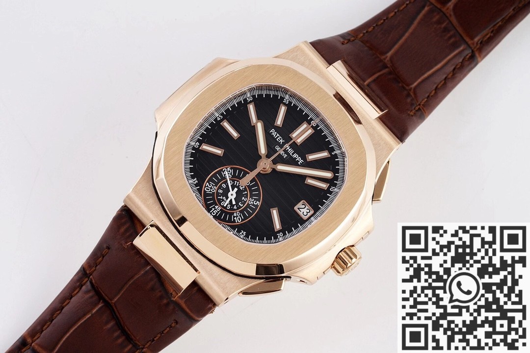 3K Factory Replicas Patek Philippe Nautilus 5980 Black Dial – V2 Version 