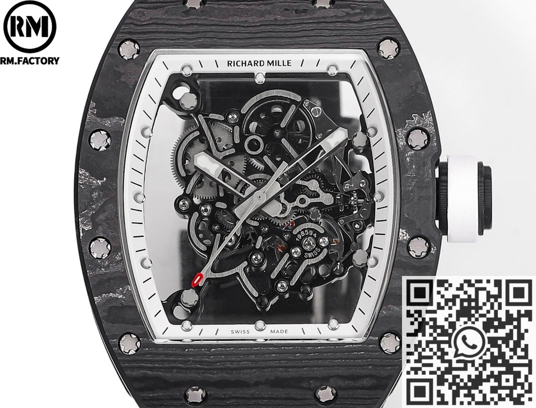 RM Factory Richard Mille RM055 Replicas : The Ultimate Black Carbon Fiber Case