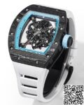 RM Factory Replicas Richard Mille RM055: The Stunning Blue Bezel Carbon Fiber Case