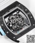 RM Factory Replicas Richard Mille RM055: The Stunning Blue Bezel Carbon Fiber Case