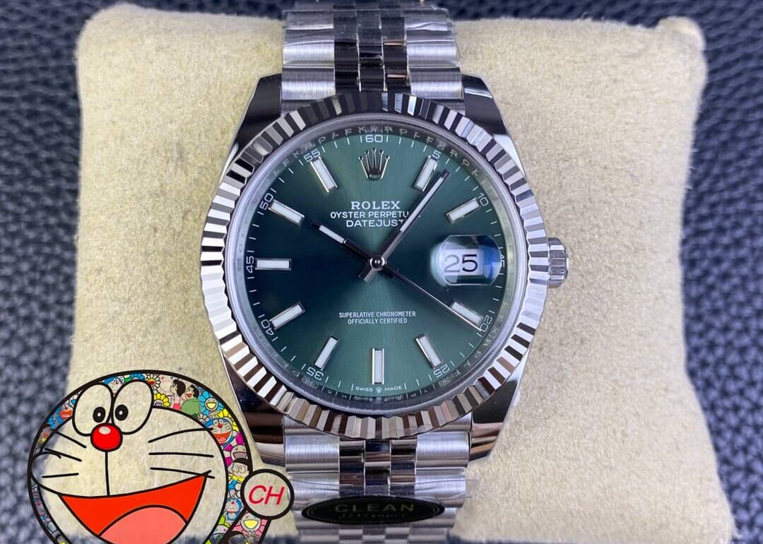 Mint Green Rolex Datejust For TheFrom Clean Factory