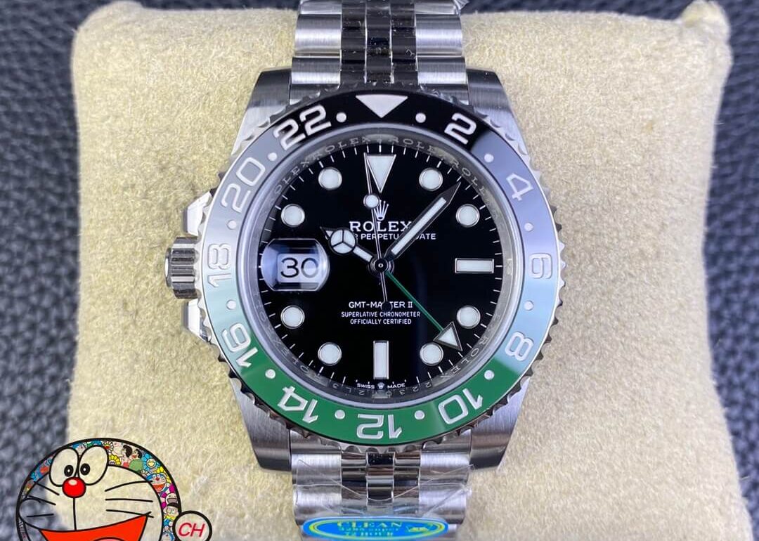 Clean Factory Rolex Sprite Bezel Greenwich Left-Handed 3285