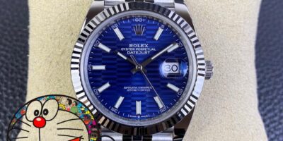 Clean Factory Rolex Datejust M126334-0031 With Fluted Blue Dial