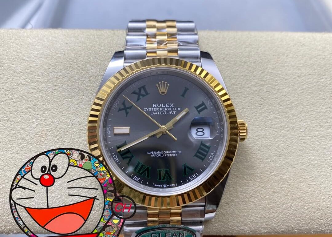 Rolex Golden Green Datejust Clean Factory 41mm With 3235