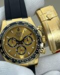 Clean Factory's New Rubber Strap Gold Rolex Daytona Replica Watch M126518-0010